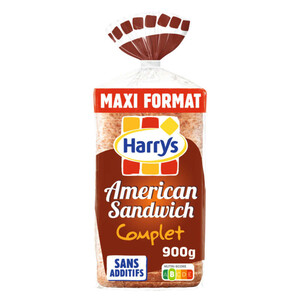 Harrys Pain de Mie American Sandwich Complet Maxi 900g