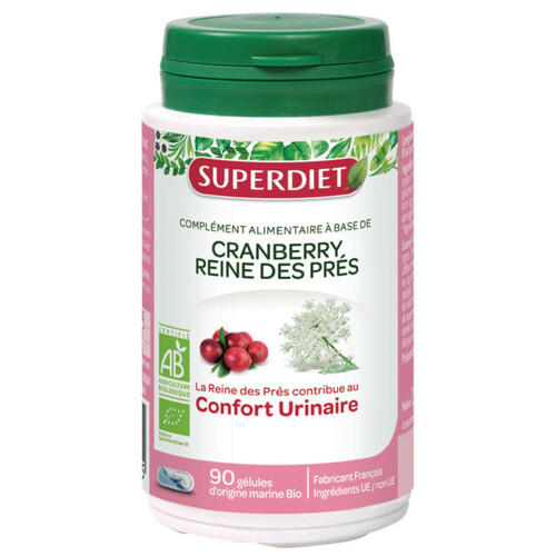 [Par Naturalia] Superdiet Complement Alimentaire Cranberry & Reine des Près Bio x90