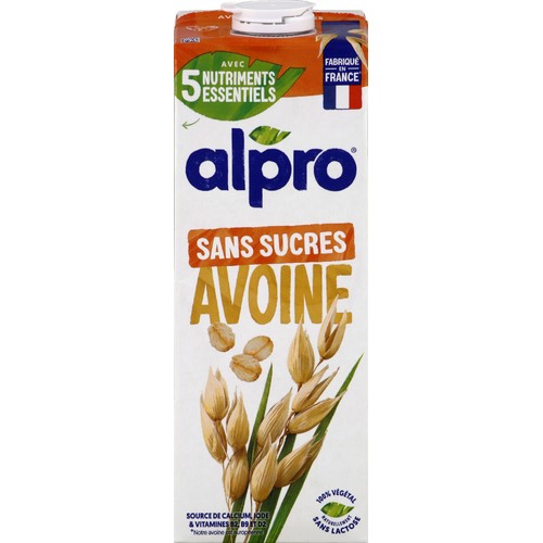 Alpro Boisson Végétale Avoine sans sucre 1L
