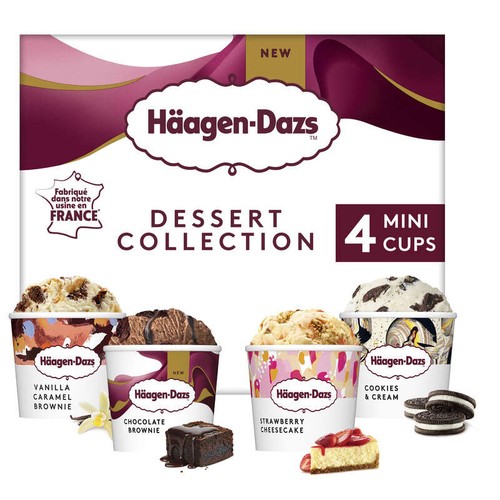 Häagen-Dazs Minipot Dessert Collection 4x95ml