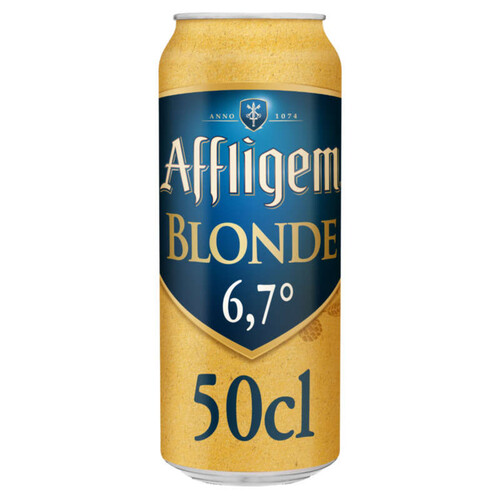 Affligem Blonde bière d'Abbaye canette 50 cl 6.7°