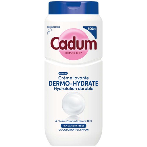 Cadum Douche Crème lavante dermo hydrate à l'huile d'Amande douce 500ml
