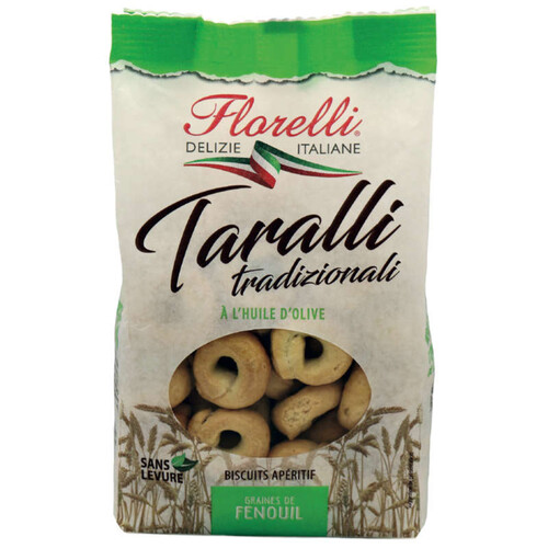 Florelli Taralli Biscuits Salés aux Graines de Fenouil 200g