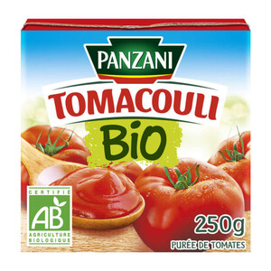 Panzani sauce tomate nature bio le pot de 250g.