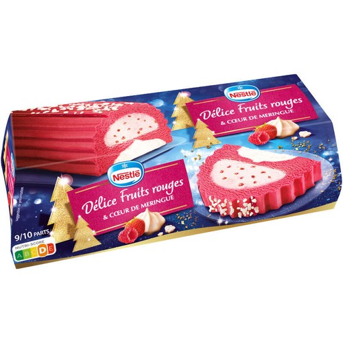 Nestlé Bûche Délices Fruits Rouges & Cœur de Meringue 540g