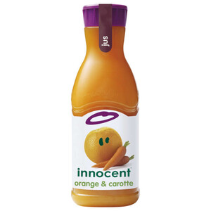 Innocent jus orange & carotte la bouteille de 900ml.