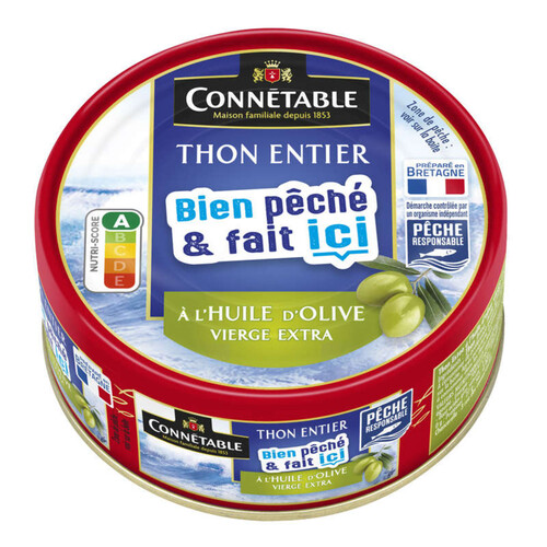 Connétable Thon Entier à l'Huile d'Olive Vierge Extra 160g