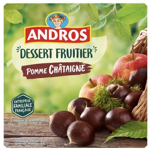 Andros Compote Pomme Châtaigne 4x100g