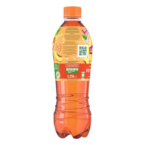 Lipton Ice Tea Thé Glacé Pétillant Saveur Pêche 1.25L