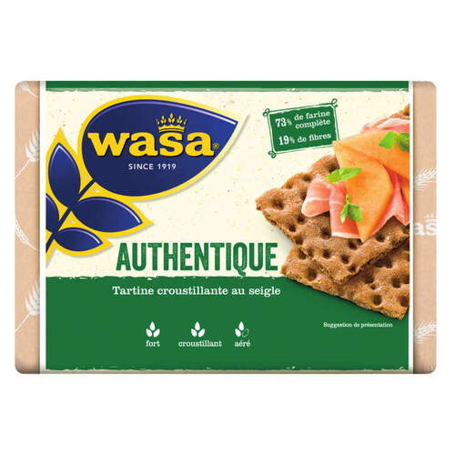 Wasa biscottes croustillantes authentique 275g