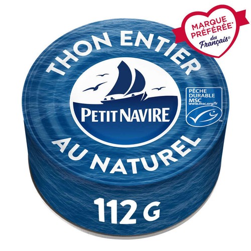 Petit Navire Thon Entier Au Naturel Albacore 112g