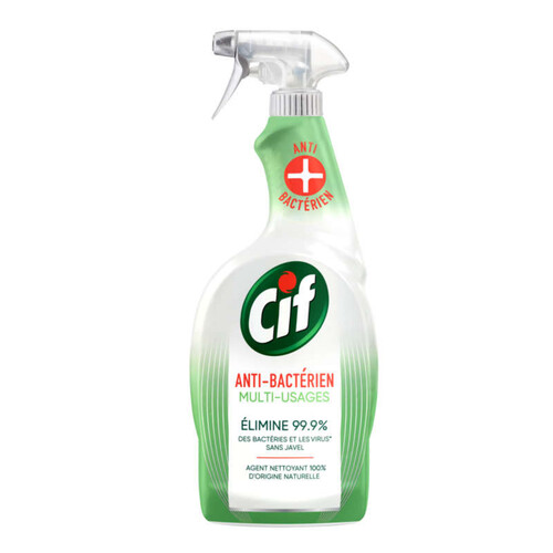 Cif Spray Nettoyant Antibactérien & Brillance Multi-Usages 750Ml