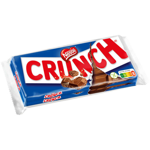 Crunch Tablette Chocolat Au Lait Et Céréales Croustillantes 2X100G