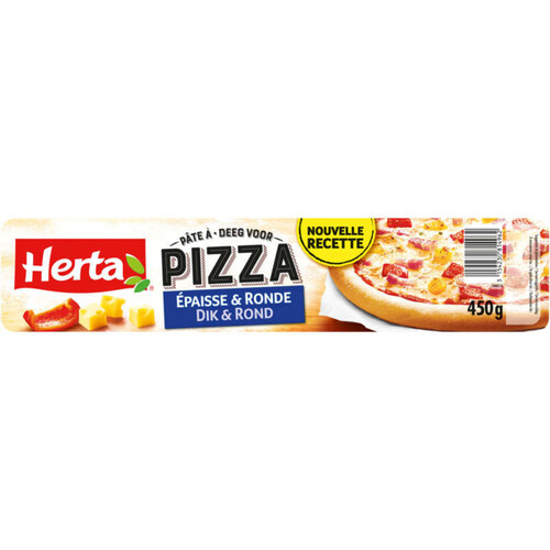 Herta Pâte à Pizza Epaisse et Ronde 450g