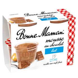 Bonne Maman Mousse au chocolat au lait 4x50g