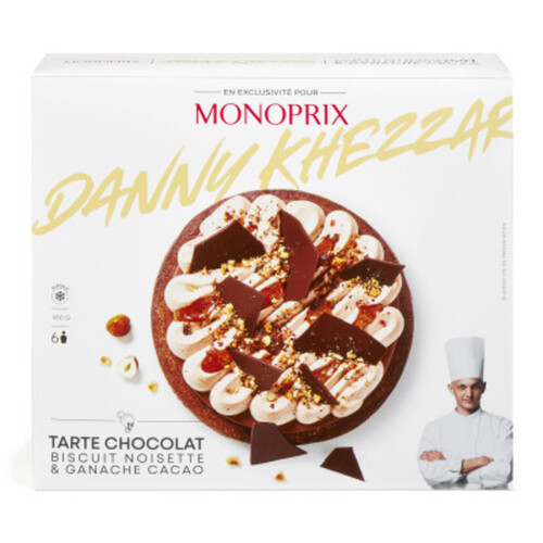 Danny Khezzar & Monoprix Tarte Chocolat Biscuit Noisette 450g