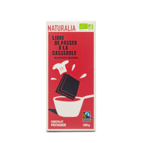 Naturalia Chocolat Patissier Dessert Noir 56% Bio 200G
