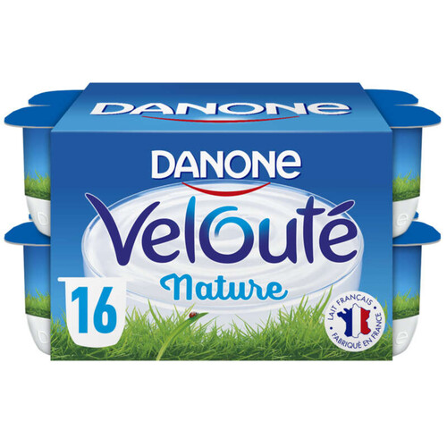 Danone Velouté yaourt brassé nature 16x125g