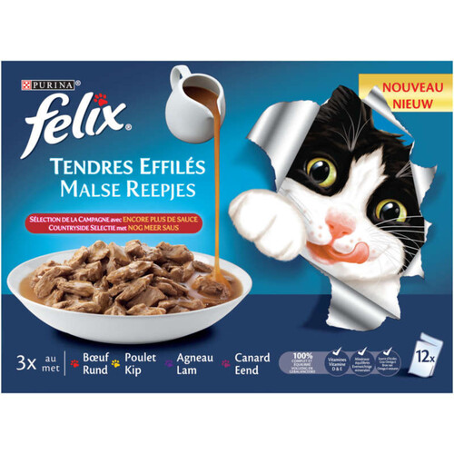 Felix Tendres Effilés Sélection de la Campagne 12x85g