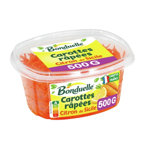 Bonduelle Carottes Râpées Citron 500g