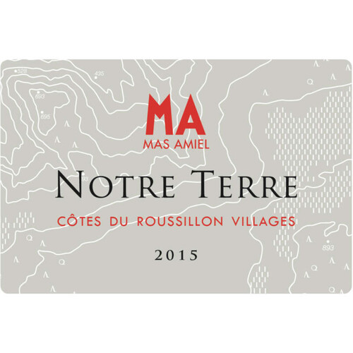 Mas Amiel Notre Terre AOC Cotes du Roussillon Villages vin rouge 75cl
