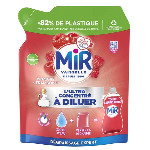 Mir l'Ultra Concentré à Diluer Vinaigre & Framboise 150ml