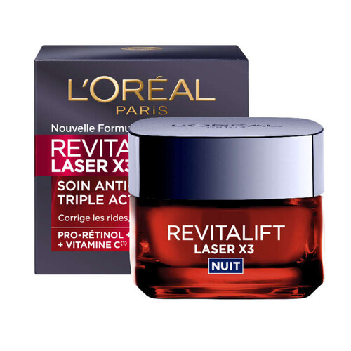 L'Oréal Paris Revitalift Laser Crème Visage Anti-Age Nuit 50ml