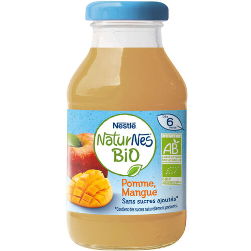 NESTLE NATURNES BIO Boisson Pomme Mangue - 200ml - Dès 6 mois
