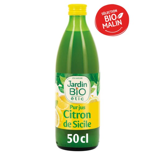 Jardin Bio Pur jus de citron, origine Sicile 50cl