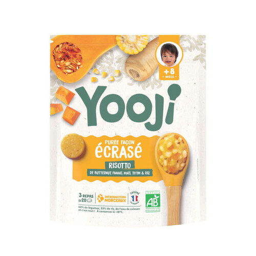 Yooji Ecrasé façon risotto dès 8 mois Bio  400g