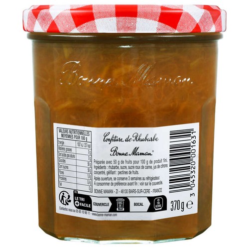 Bonne Maman Confiture à la Rhubarbe 370g