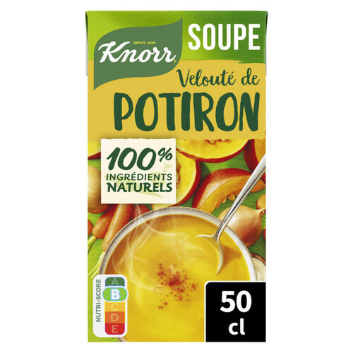 Knorr Soupe Liquide Velouté Potiron Crème Fraîche 50cl