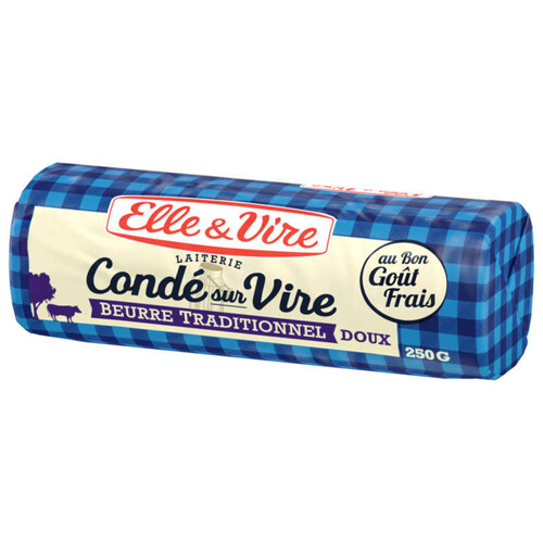 Elle&Vire beurre doux de Condé-sur-Vire 250g