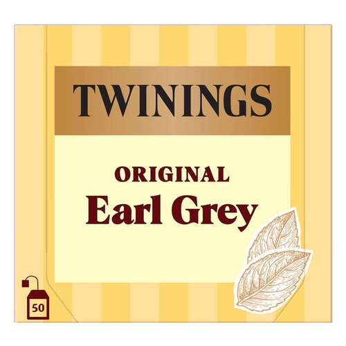 Twinnings Thé Original Earl Grey 50 Sachets 100g
