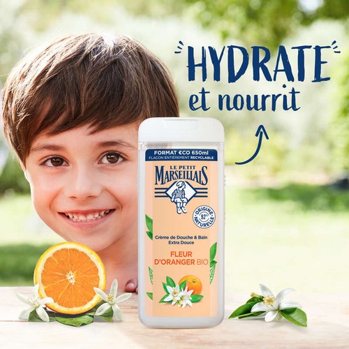 Le Petit Marseillais Crème de Douche Fleur D'Oranger Bio 650ml