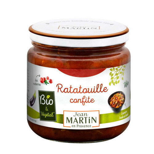Jean Martin Ratatouille confite aux cranberries Bio 360g