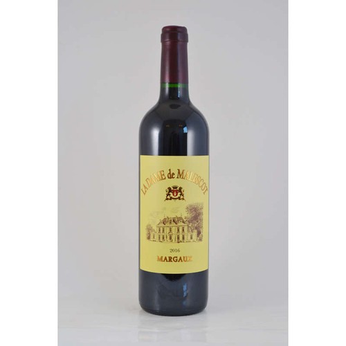 La Dame De Malescot Bordeaux Margaux A.O.P. Rouge 2016 75CL