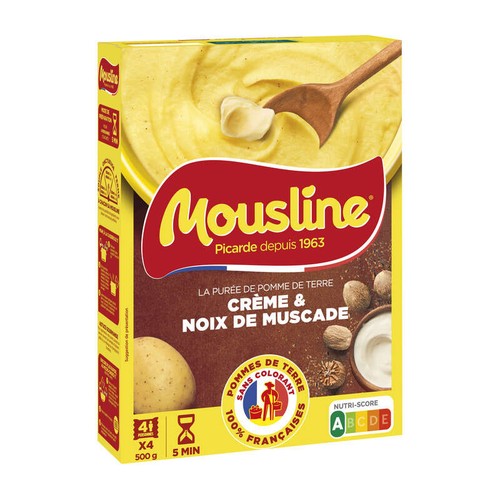 Mousline Purée de pomme de terre Crème & Pointe de Muscade 500g
