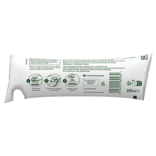 Palmolive Eco recharge Savon liquide Mains Antibactérien 250ml