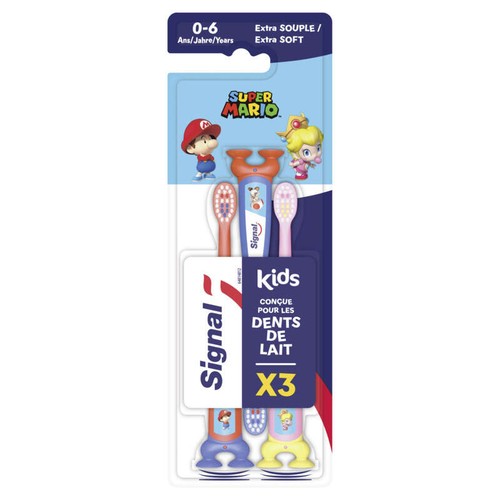 Signal Brosse à dents Kids Mario x3