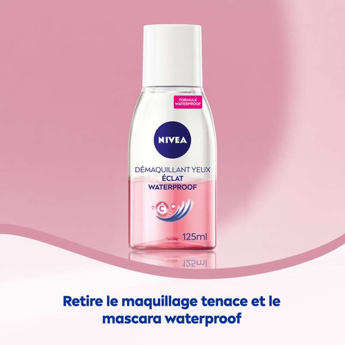 Nivea Démaquillant Yeux Waterproof Vitamine C Eclat le flacon de 125ml