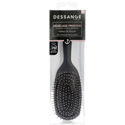 Dessange Brosse rectangulaire à cheveux normaux à épais Nylon Grand Modèle