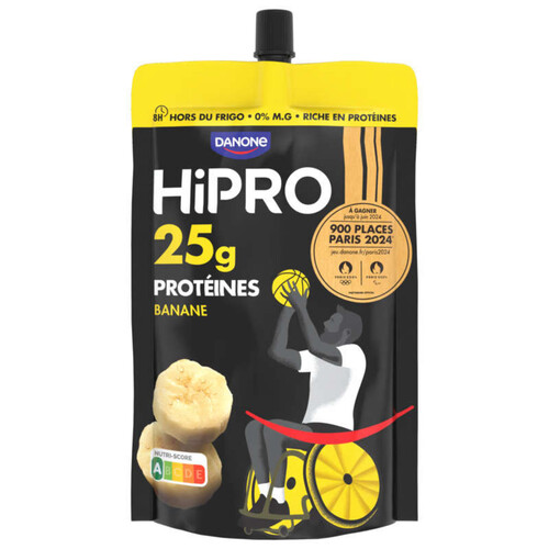 Hipro Yaourt Banane protéines 202g