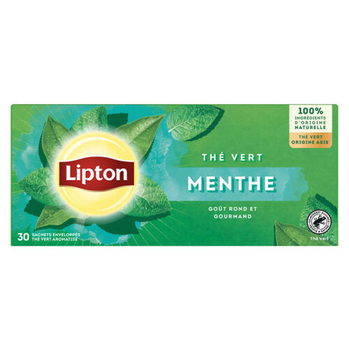 Lipton Thé Vert aromatisé Menthe x30 - 48g