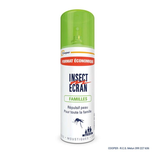 Insect Ecran Anti-Moustiques Spray Répulsif Peau Familles 200ml