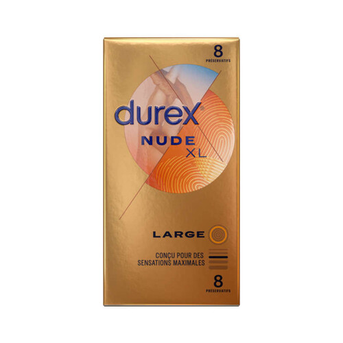 Durex Préservatifs Nude XL x8