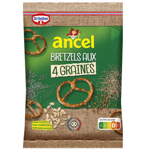 Ancel Bretzels Aux 4 Graines 125G