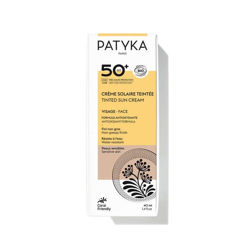 Patyka Crème Solaire Teintée Visage SPF50+ Bio 40ml