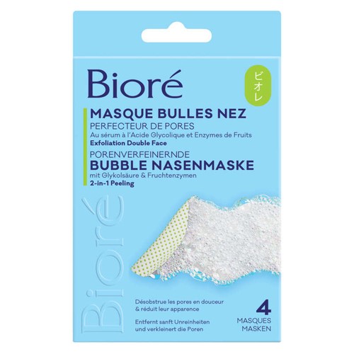 Bioré Masque Bulles Nez Perfecteur de Pores x4