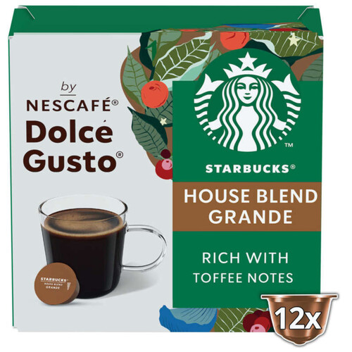 Starbucks Capsules Stabucks By Dolce Gusto House Blend 12 X